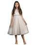 Petite Adele Big Girls Champagne Rhinestone Belt Junior Bridesmaid Dress 8-16 - SophiasStyle.com